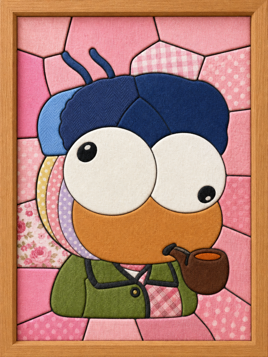 Marge Simpson with Pipe — Kinusaiga fabric art design preview
