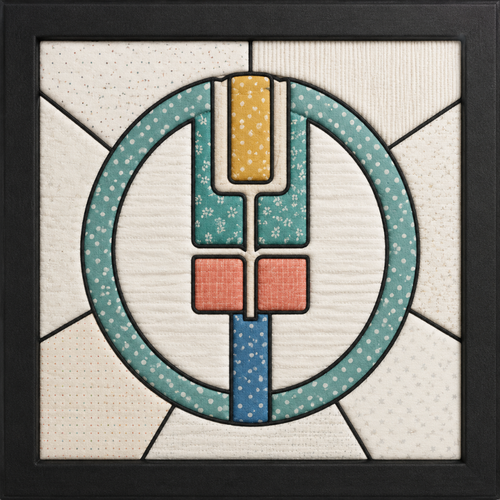 Geometric Quilted Pattern — Kinusaiga fabric art design preview