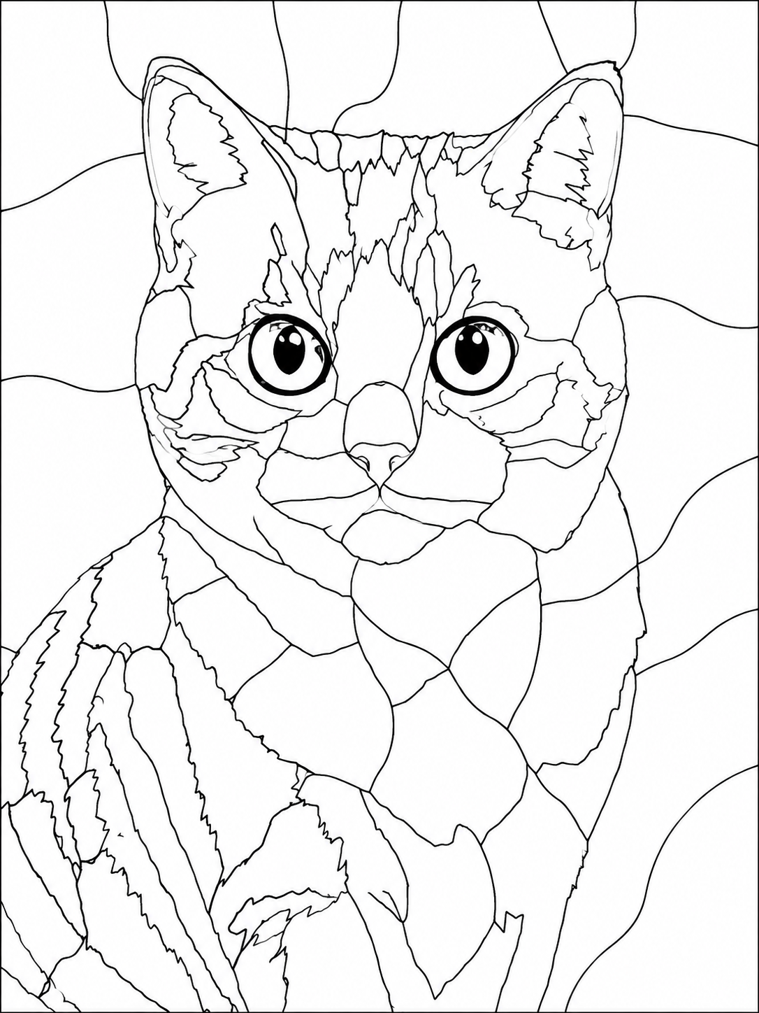 猫咪画像 — Kinusaiga fabric art design preview