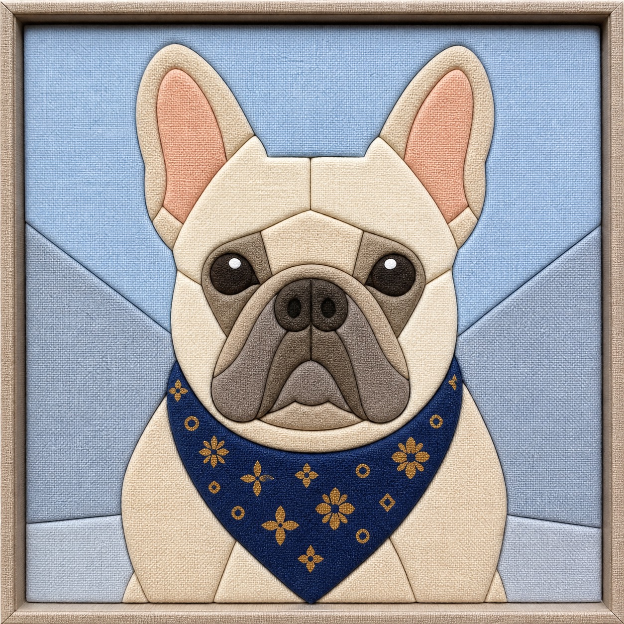 Bulldog — Kinusaiga fabric art design preview
