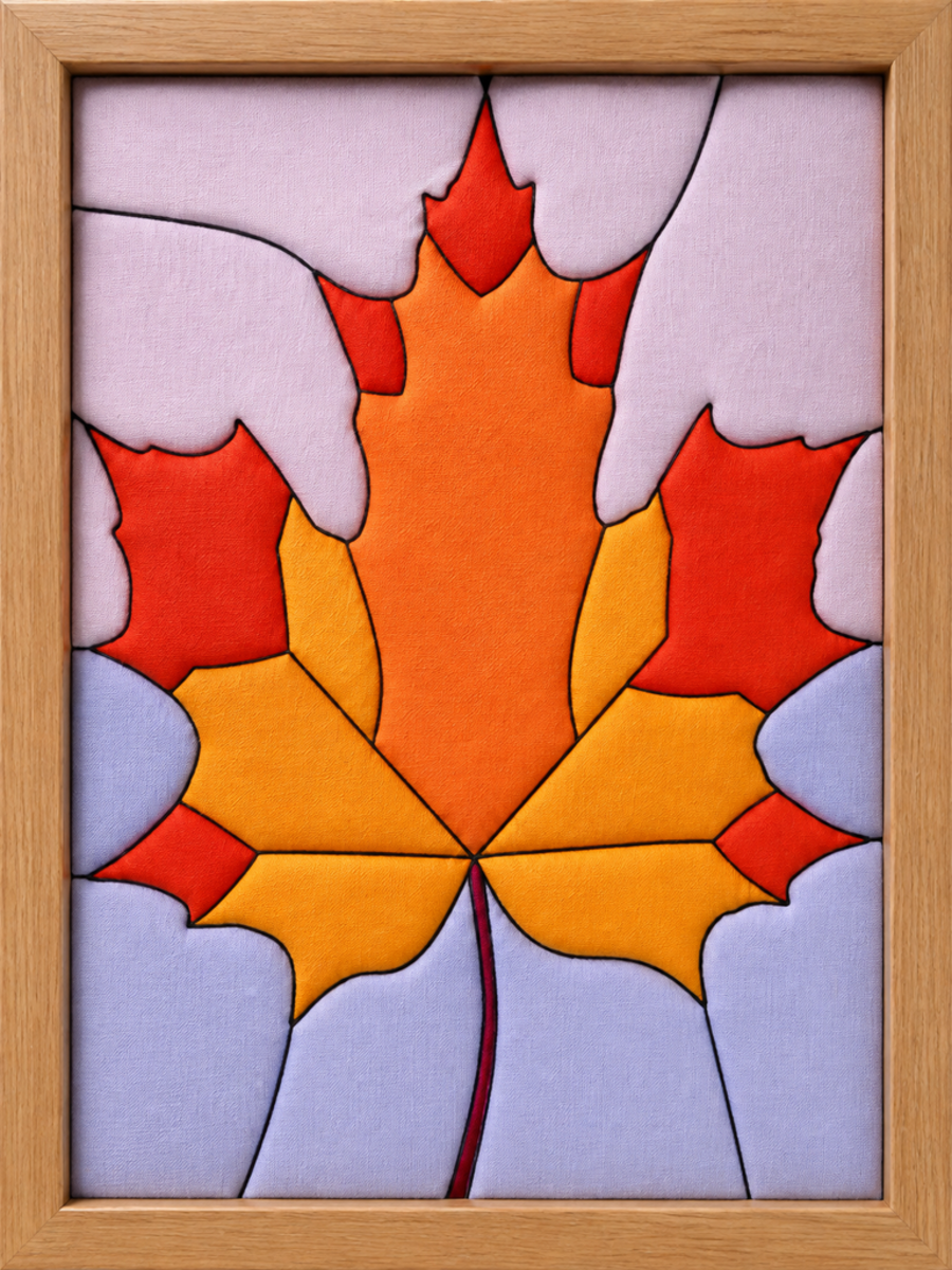 Autumn Maple Leaf — Kinusaiga fabric art design preview