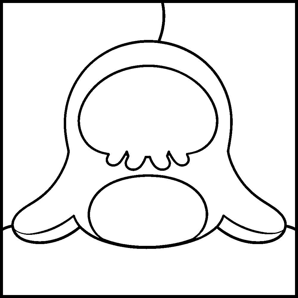 Skull Faced Plush Toy — Kinusaiga fabric art design preview