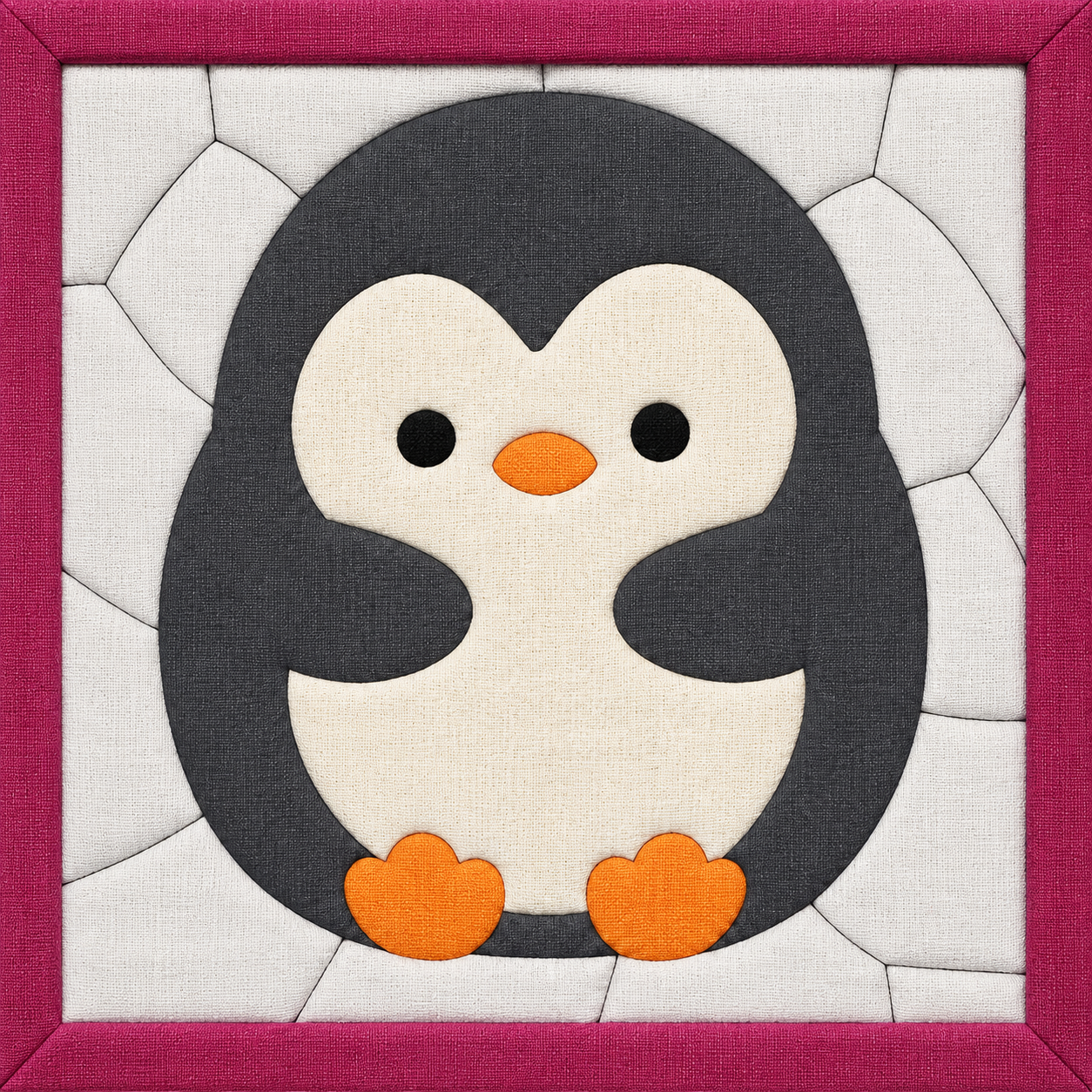 Cute Penguin — Kinusaiga fabric art design preview