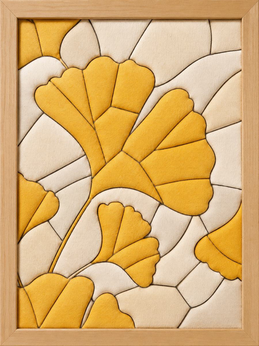 Ginkgo Leaves — Kinusaiga fabric art design preview
