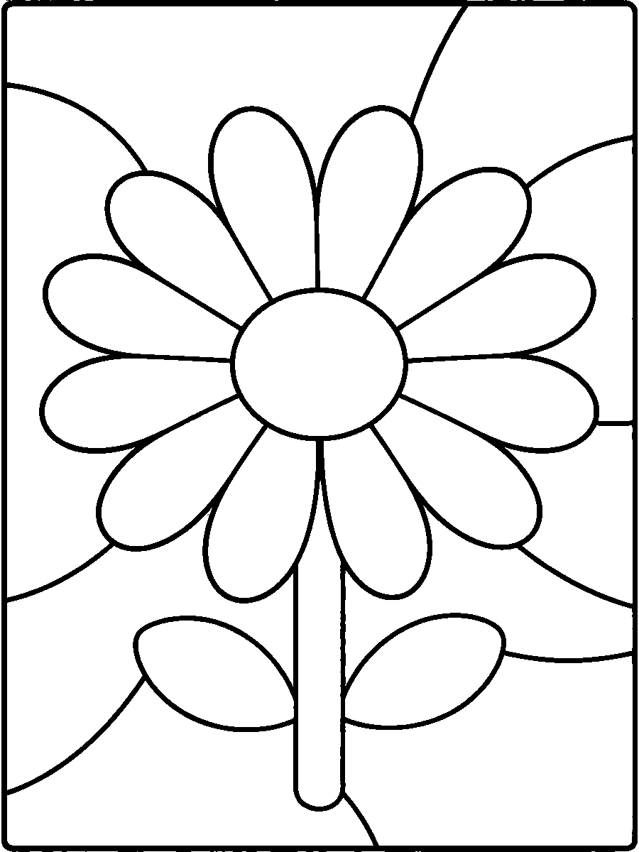 White Daisy Flower — Kinusaiga fabric art design preview
