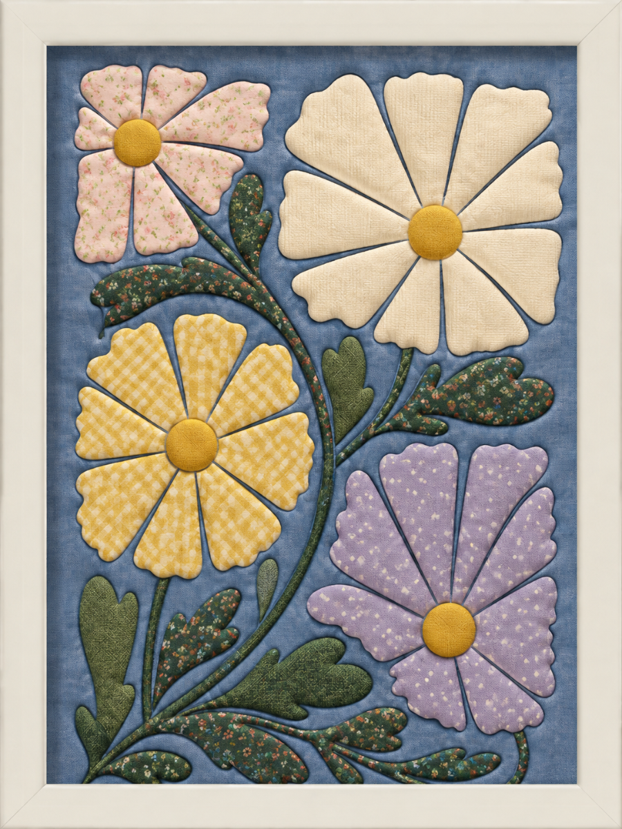 Floral Composition — Kinusaiga fabric art design preview