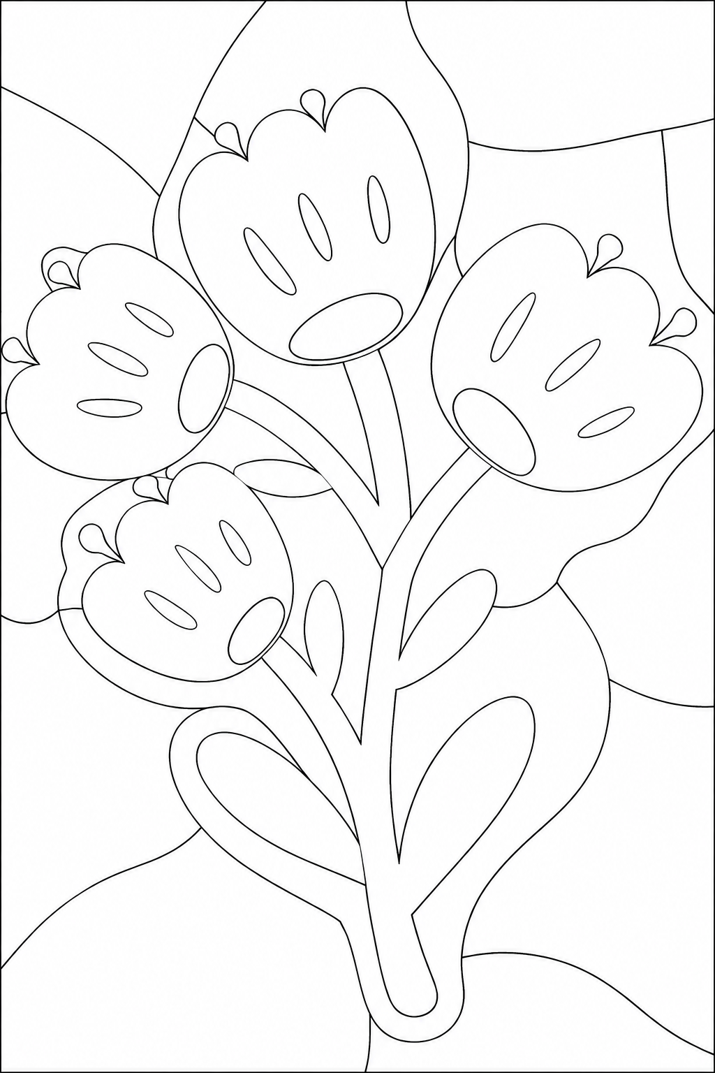 Floral Composition — Kinusaiga fabric art design preview