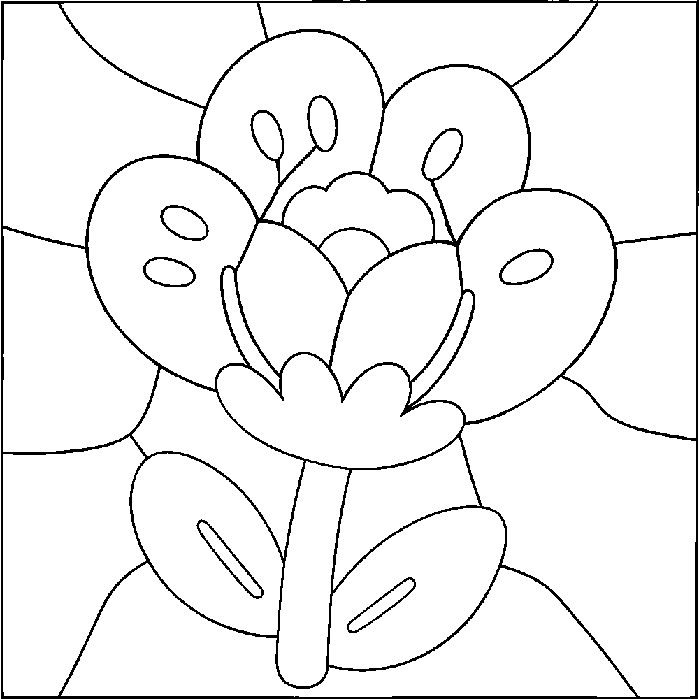Floral Composition — Kinusaiga fabric art design preview