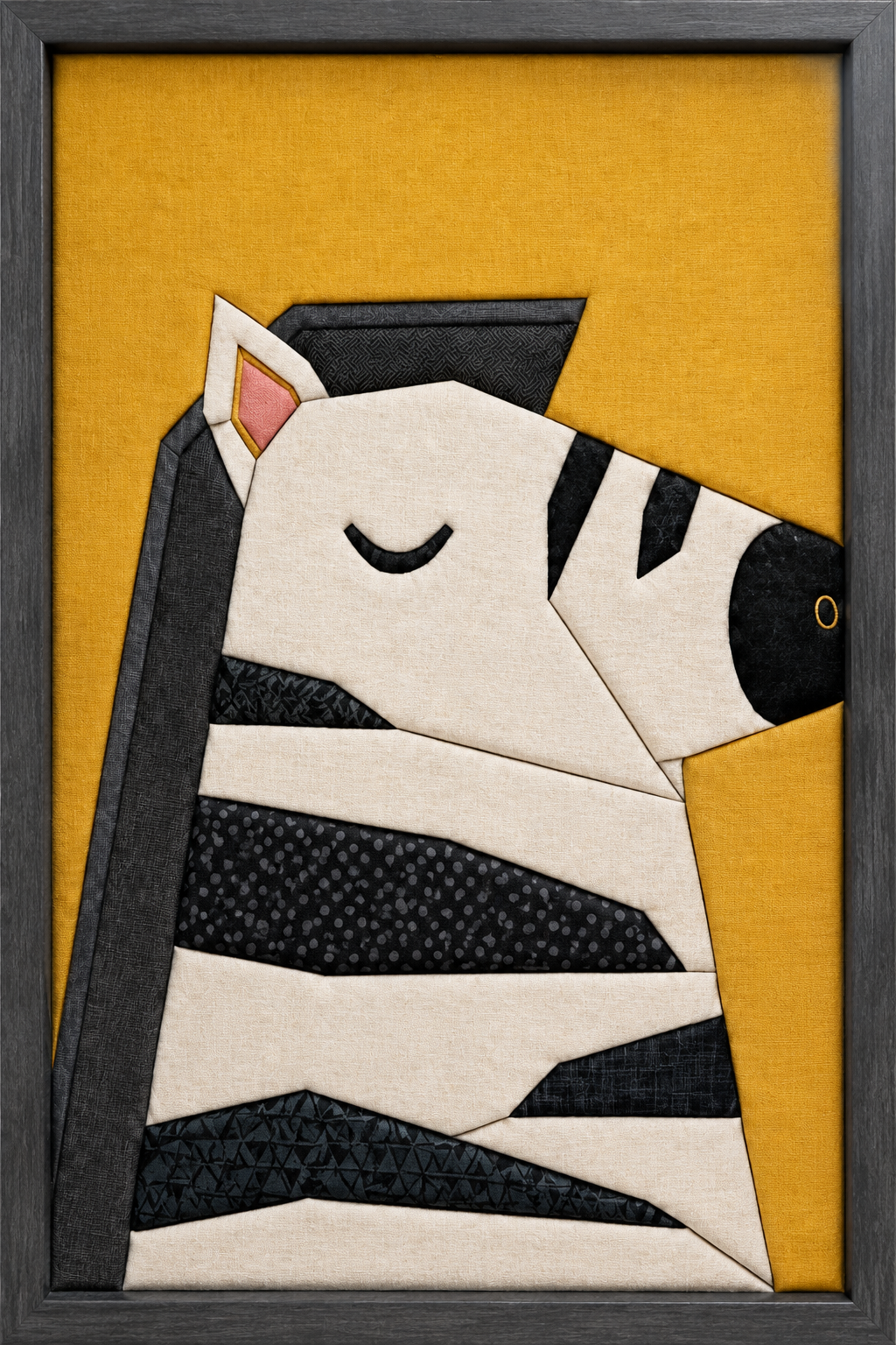 Zebra Portrait — Kinusaiga fabric art design preview