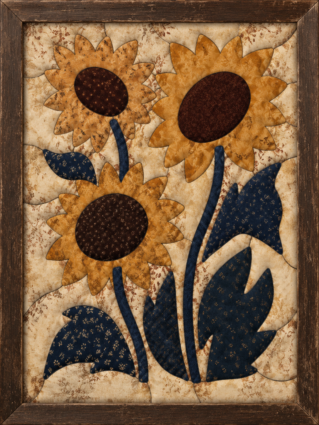 花卉作品 — Kinusaiga fabric art design preview
