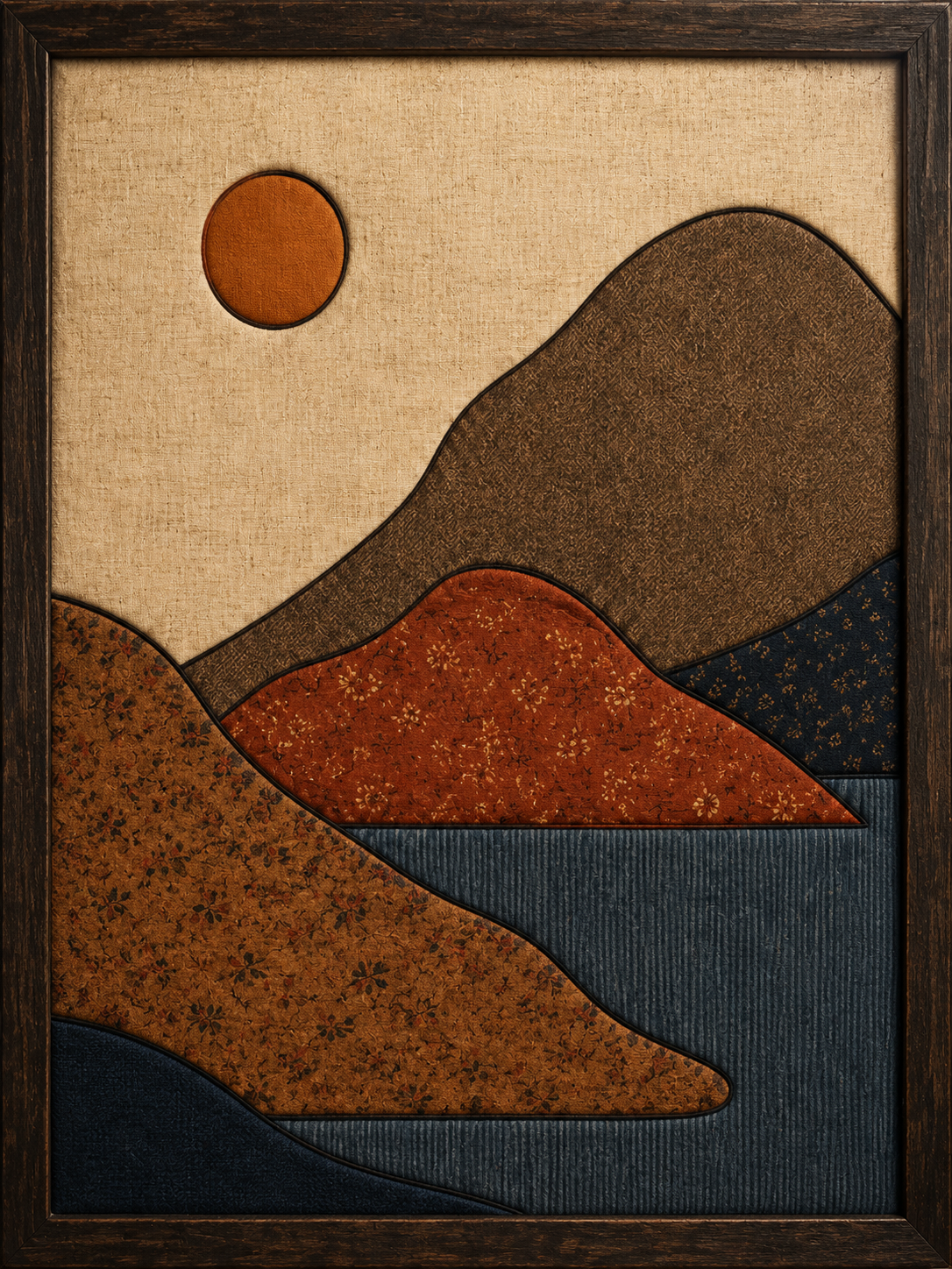 风景构图 — Kinusaiga fabric art design preview