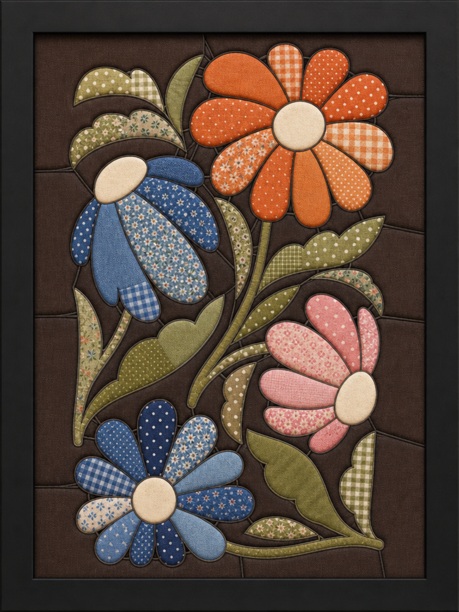 Floral Composition — Kinusaiga fabric art design preview