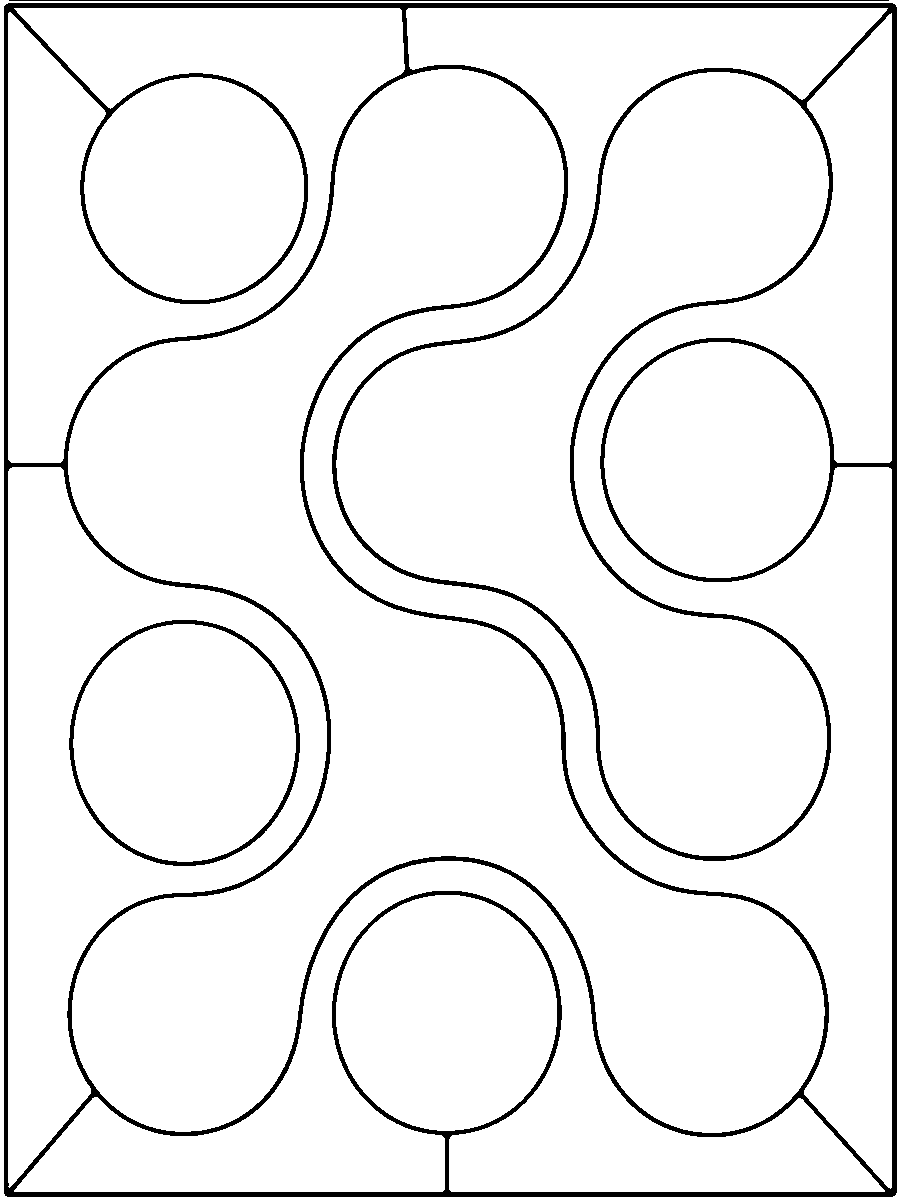Green and Black Circles — Kinusaiga fabric art design preview