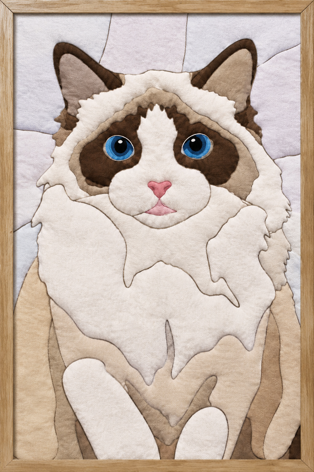 Cat Portrait — Kinusaiga fabric art design preview