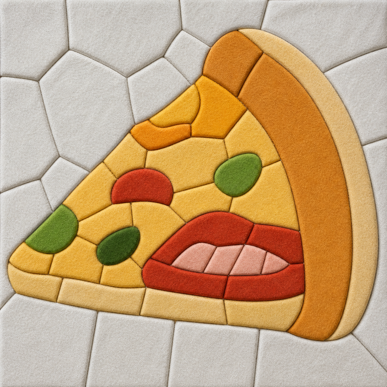 Pizza Slice — Kinusaiga fabric art design preview