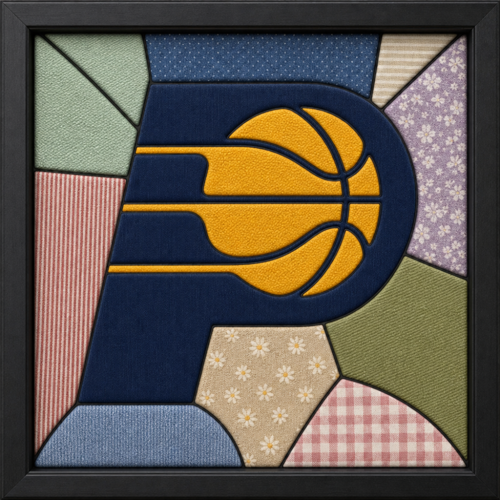 Indiana Pacers Logo — Kinusaiga fabric art design preview