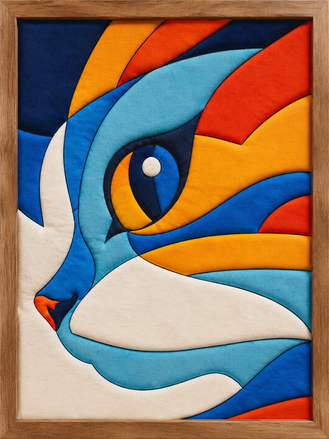 猫咪画像 — Kinusaiga fabric art design preview